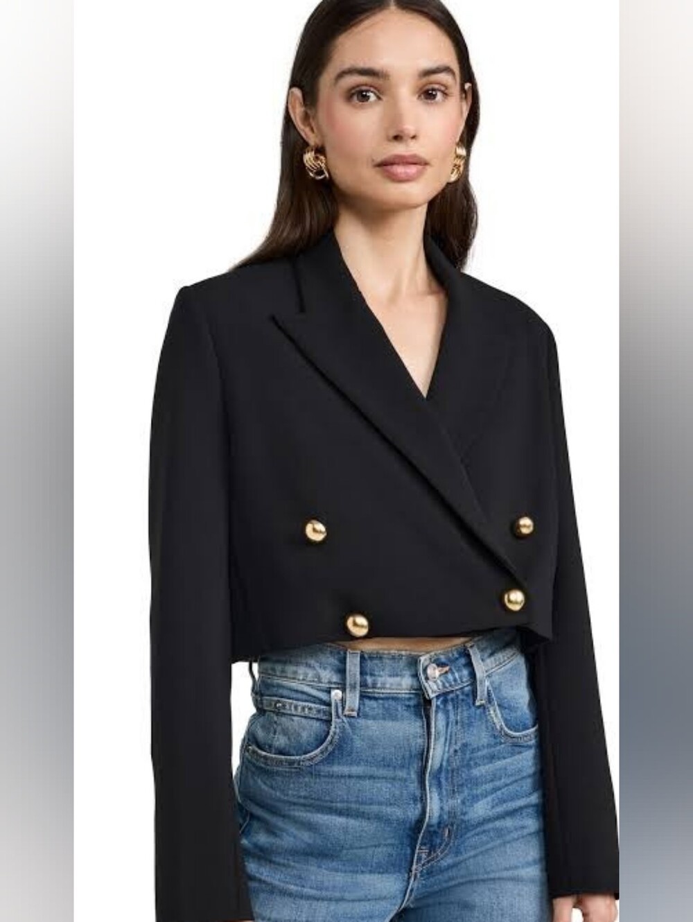 NWT Black Halo Hugo Crop Blazer, Size 2